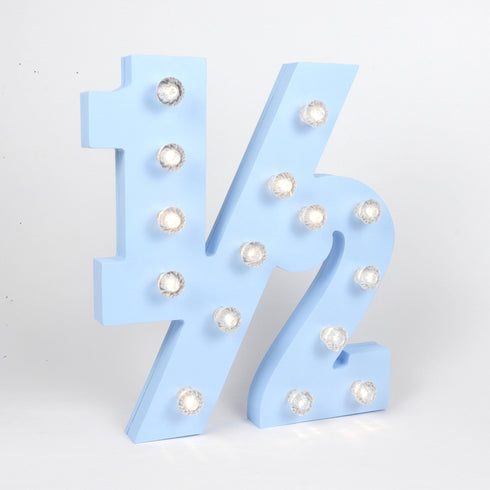 1/2 Number Marquee Lights